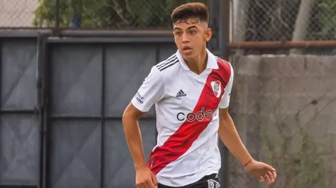Matías Gallardo en su paso por River.