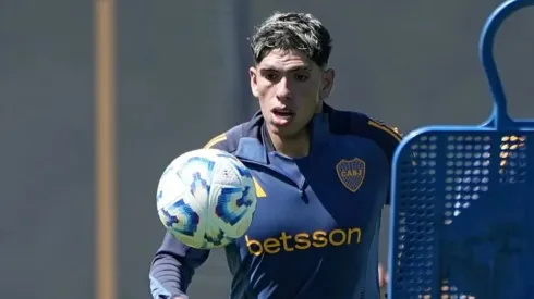 Carlos Palacios ya entrena con Boca.
