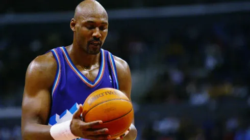 Karl Malone, leyenda de la NBA.
