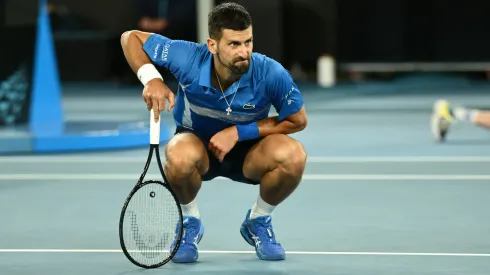 Novak Djokovic se lesionó en las semifinales de Australia.