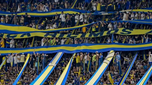 Los hinchas de Boca en La Bombonera.
