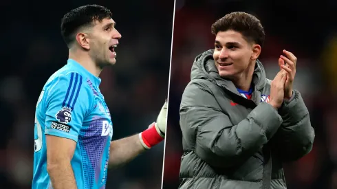 Dibu Martínez y un divertido cruce con Julián Álvarez.