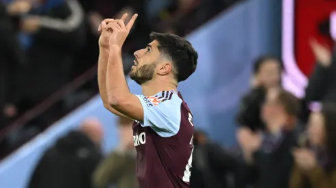 Marco Asensio celebra uno de sus goles ante Chelsea.
