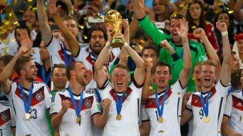 El plantel de Alemania campeón en Brasil 2014.