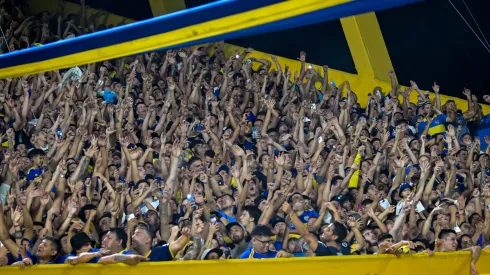 Los hinchas de Boca en La Bombonera.