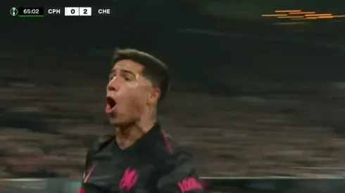 El festejo de Enzo Fernández.