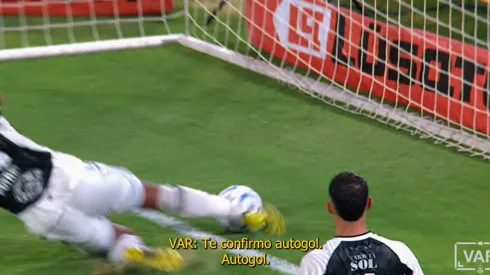 La acción más rutilante del partido.