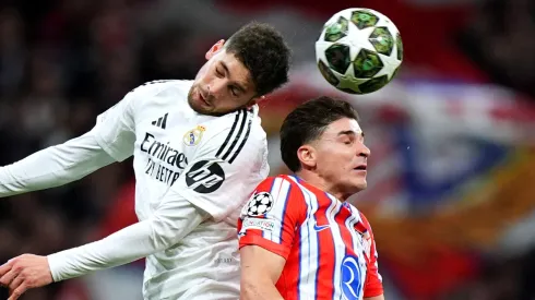 Federico Valverde y Julián Álvarez en el Metropolitano.