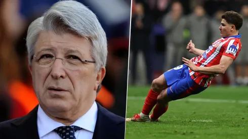 Enrique Cerezo, presidente del Atlético de Madrid, dijo que tomarán acciones por la decisión en el penal de Julián Álvarez.
