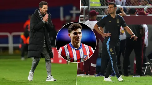 Diego Simeone contó que Julián Álvarez, quien se debe sumar a la Selección Argentina, estuvo con fiebre y descompostura.
