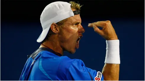 Lleyton Hewitt y su emblemático festejo