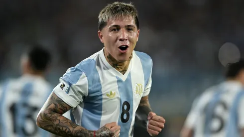 Enzo Fernández, mediocampista de la Selección Argentina.