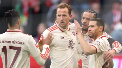 Los jugadores del Bayern Munich celebran un gol ante St. Pauli.