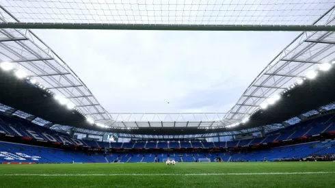 SAN SEBASTIAN, SPAIN – MARCH 06: General view inside the stadium prior to the UEFA Europa League 2024/25 Round of 16 First Leg match between Real Sociedad de Futbol and Manchester United at Reale Arena on March 06, 2025 in San Sebastian, Spain. (Photo by Ion Alcoba Beitia/Getty Images)