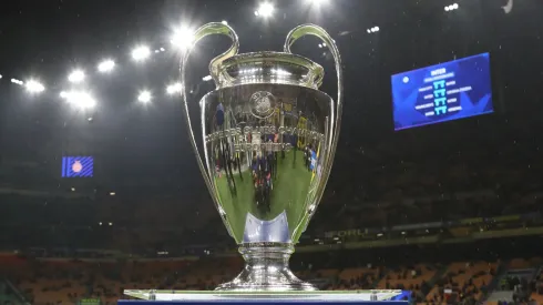 El trofeo de la Champions League.