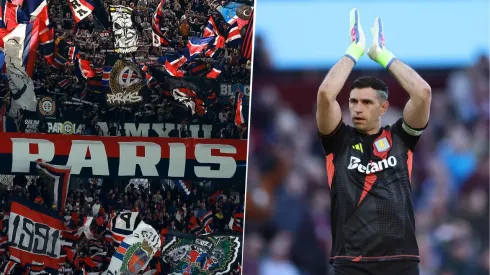 En Francia llaman a Dibu Martínez "bastardo" y el portero que "aman odiar" en la previa del PSG vs. Aston Villa.
