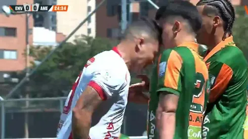 Cabezazo y descontrol: Juanfer Quintero fue expulsado en Colombia contra el club que lo vio nacer