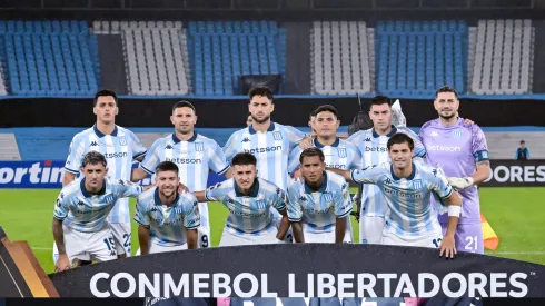 El equipo titular de Racing en la derrota ante Atlético Bucaramanga.