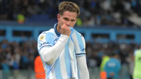 Bruno Zuculini tras anotar el gol de Racing.