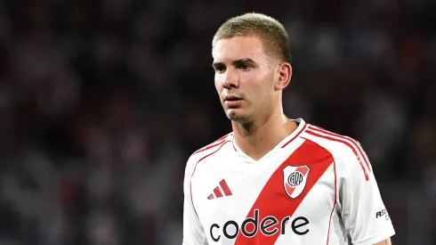 Franco Mastantuono con la camiseta de River.