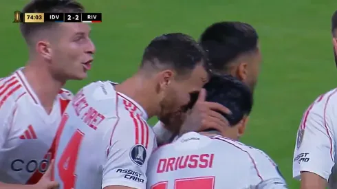 El festejo de los jugadores de River.