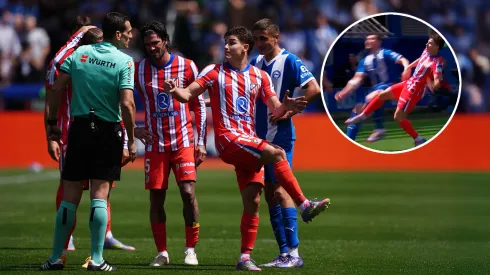 Susto en Atlético de Madrid: Julián Álvarez fue expulsado por una patada, pero lo salvó el VAR