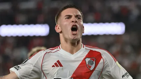 El festejo de Franco Mastantuono.