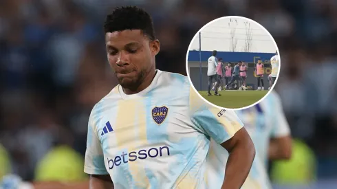 A los ojos de Russo, Frank Fabra marcó un golazo en el entrenamiento de Boca