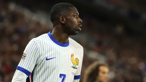 Ousmane Dembelé con la Selección de Francia.