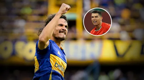 Cavani y Cristiano Ronaldo