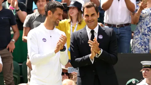 Novak Djokovic y Roger Federer