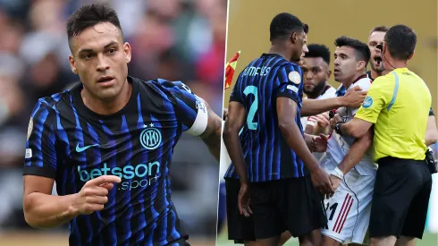 Lautaro Martínez dijo que el cruce entre Marcos Acuña y Denzel Dumfries quedó en el campo de juego.