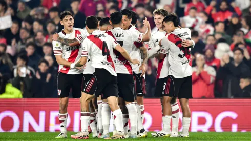 El festejo de los jugadores de River.