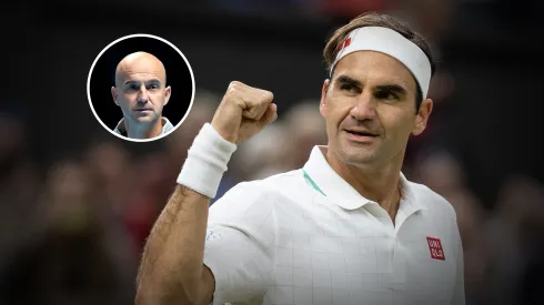 Roger Federer y su ex entrenador Ivan Ljubicic. (Getty Images)