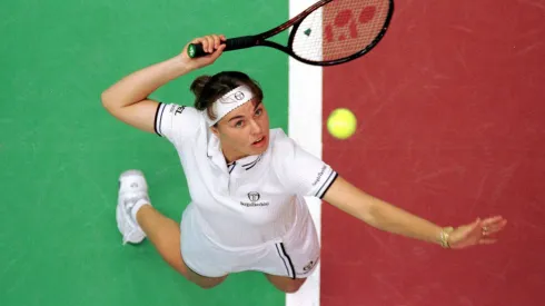 Martina Hingis en acción.