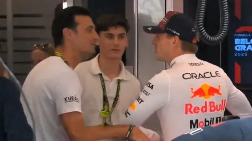 ¿Qué se dijeron? El inesperado encuentro entre Lionel Scaloni y Max Verstappen en la previa del GP de Bélgica