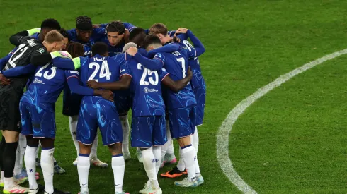 El equipo del Chelsea en la final de la Conference League.