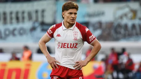 Leonardo Gil viene de convertir el gol del triunfo de Huracán por 1-0 ante Tigre.