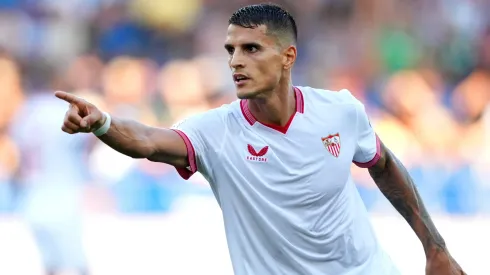 Erik Lamela en su paso por Sevilla.