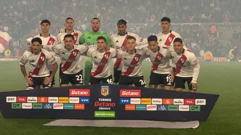 Los once titulares de River ante Godoy Cruz.
