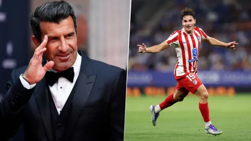 Luis Figo mencionó a Julián Alvarez entre los candidatos para ser MVP de LaLiga 2025/2026.