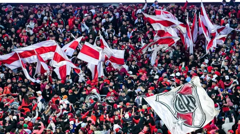Los hinchas de River durante la victoria ante San Martín de San Juan.