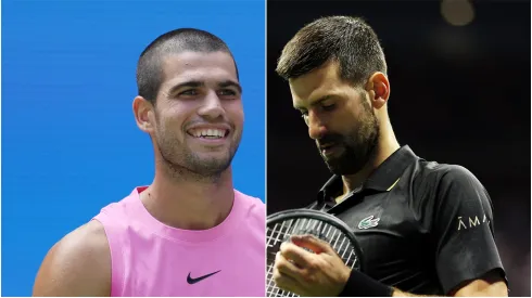 Carlos Alcaraz y Novak Djokovic