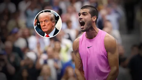 Carlos Alcaraz al consagrarse campeón del US Open 2025 y Donald Trump, presidente de Estados Unidos.