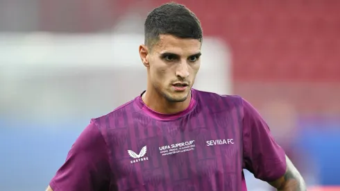 Erik Lamela en su paso por Sevilla.