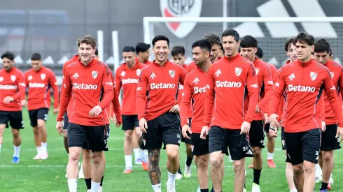 El plantel de River se entrena pensando en Palmeiras.