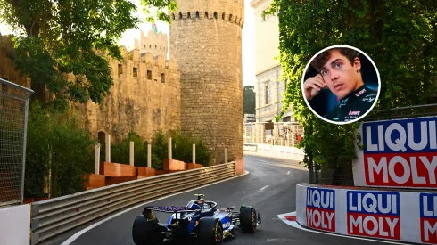 Franco Colapinto en Bakú con Williams, donde consiguió su mejor performance en la F1