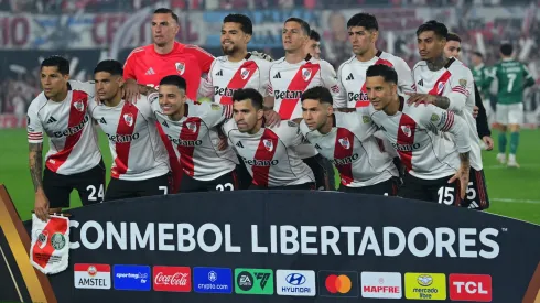 Los once titulares de River ante Palmeiras.
