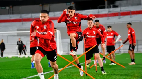 El plantel de River se entrenó en el Monumental.