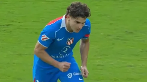 Julián Alvarez en el duelo ante Mallorca.
